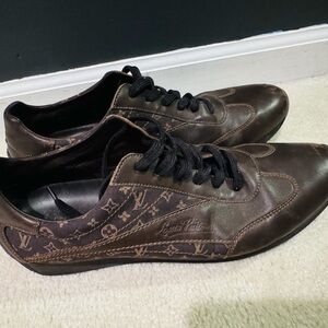 Louis Vuitton Men's Dark Brown Monogram Sneakers